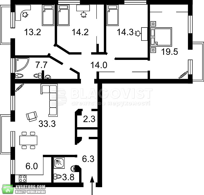 Sell 5-room apartment. Киев,  Мазепы — photo 2