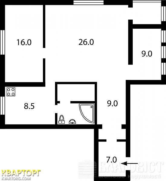 Sell 5-room apartment. Киев,  Воздухофлотский пр — photo 6