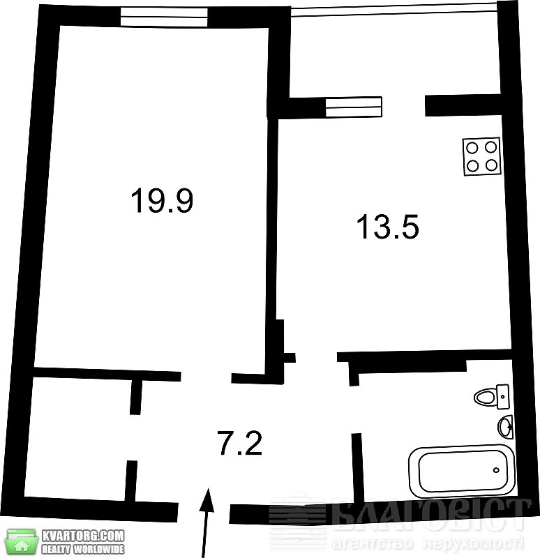 Sell 1-room apartment. Киев,  Златоустовская — photo 2