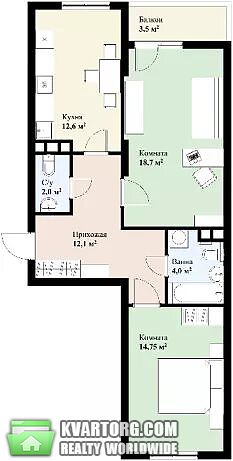 Rent out 2-room apartment. Киев, Ломоносова — photo 7