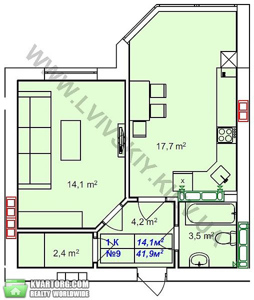 Sell 1-room apartment. Киев, Большая Окружная — photo 1