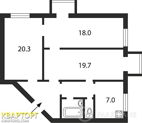 Sell 3-room apartment. Киев,  Зоологическая — photo 2