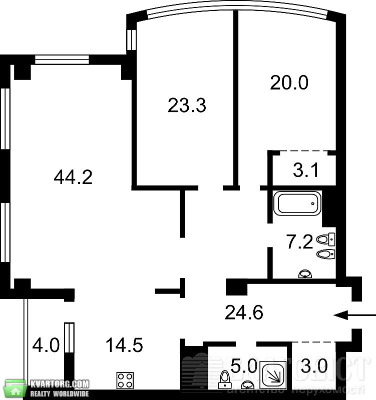 Sell 3-room apartment. Киев,  Лумумбы — photo 2