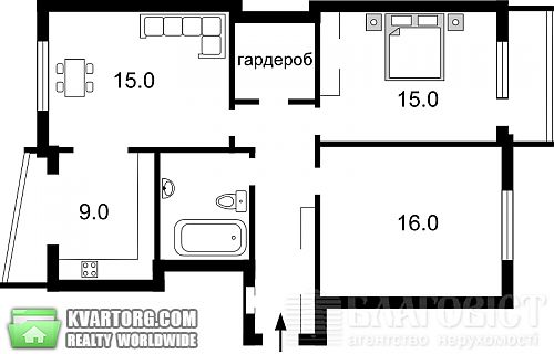 Sell 3-room apartment. Киев, Дружбы Народов пл — photo 10