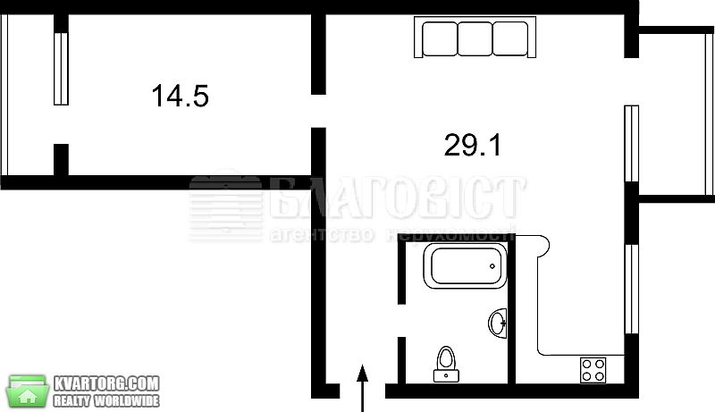 Sell 2-room apartment. Киев,  Богдана Хмельницкого — photo 5