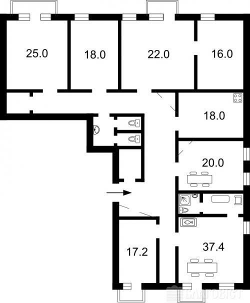 Sell 5-room apartment. Киев,  Круглоуниверситетская — photo 2