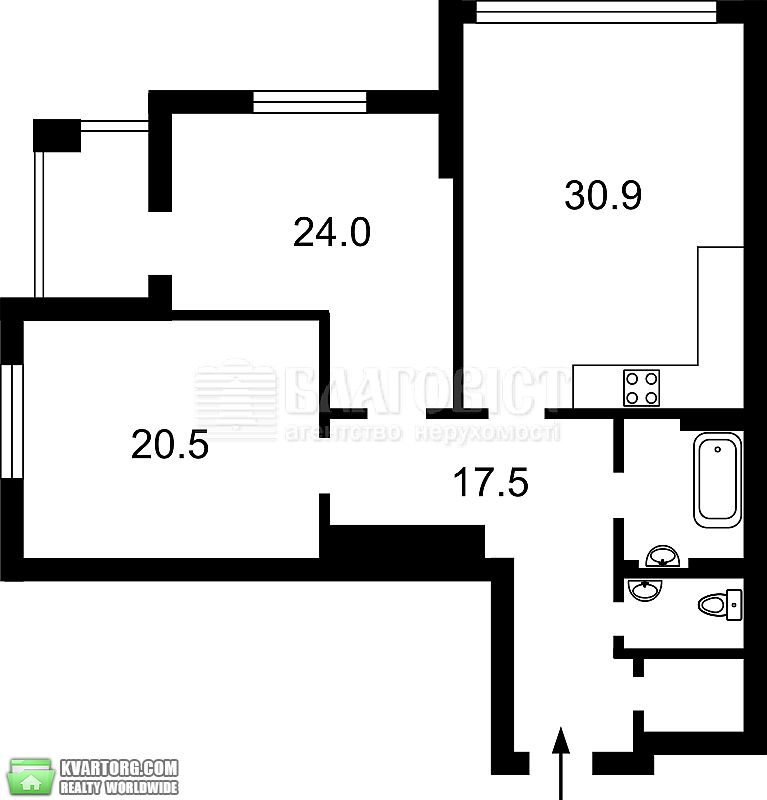 Sell 2-room apartment. Киев, Трускавецкая — photo 3
