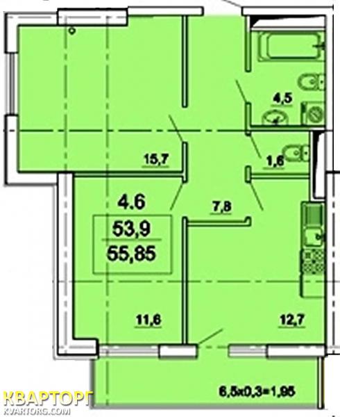 Sell 2-room apartment. Одесса, Педагогическая — photo 1