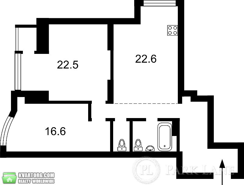 Sell 2-room apartment. Киев,  Ахматовой — photo 2