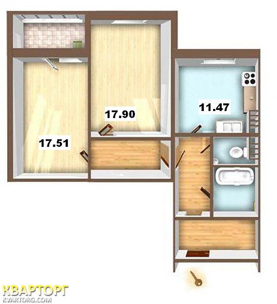 Sell 2-room apartment. Киев, Милославская — photo 2