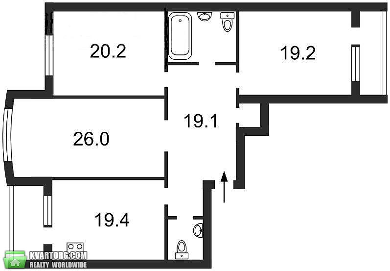 Rent out 3-room apartment. Киев,  Голосеевская — photo 8