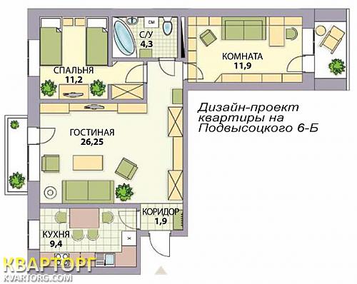 Sell 3-room apartment. Киев,  Подвысоцкого — photo 8