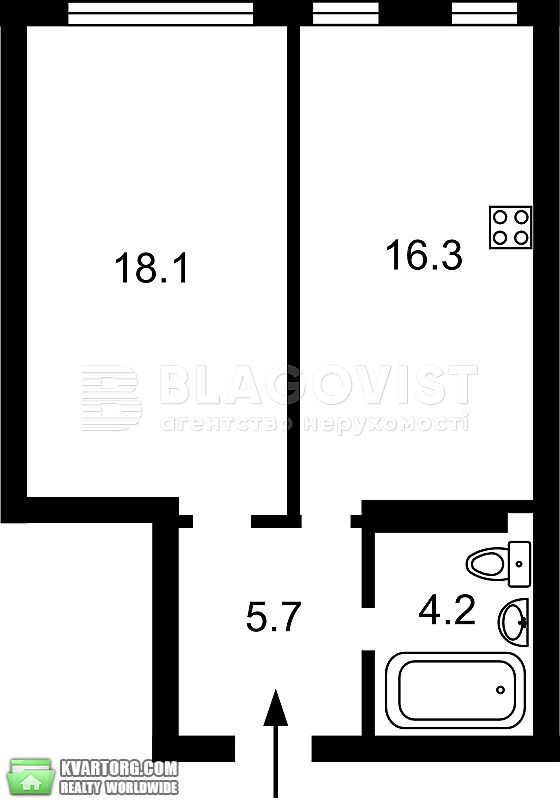 Rent out 1-room apartment. Киев,  Малоземельная — photo 8