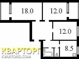 продам 3-комнатную квартиру. Киев,  Симиренко - фото 2