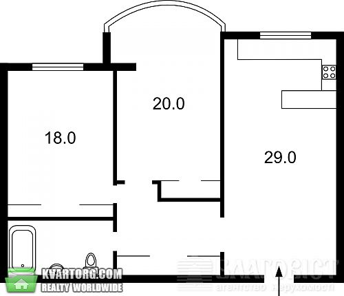 Sell 2-room apartment. Киев, Героев Сталинграда пр — photo 1