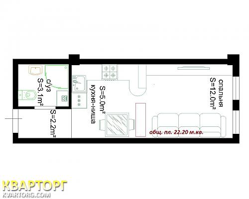 Sell 1-room apartment. Одесса, А.Головатого 77 — photo 2