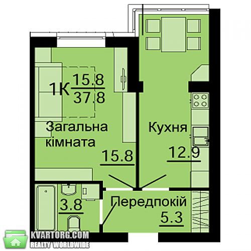 Sell 2-room apartment. Киев, Кошова — photo 5