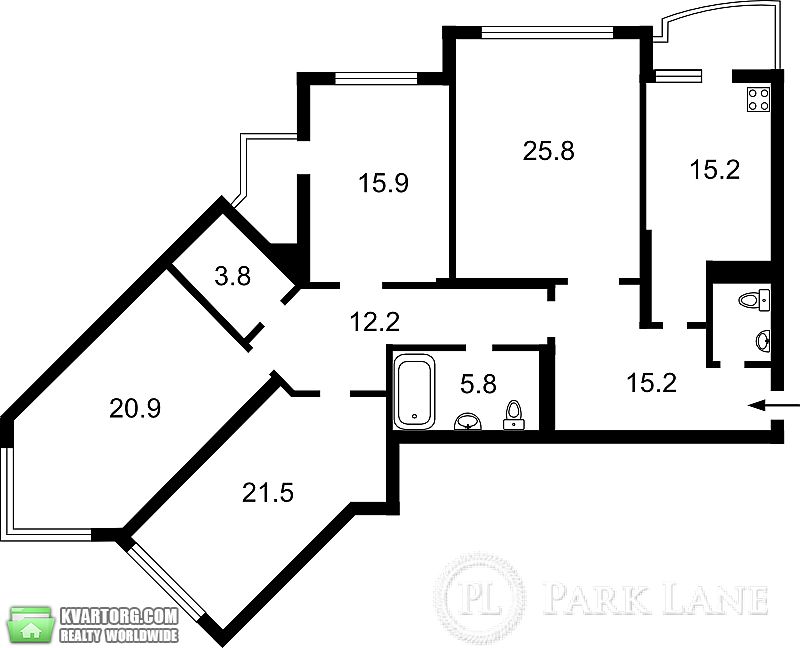 Sell 4-room apartment. Киев,  Княжий Затон — photo 3