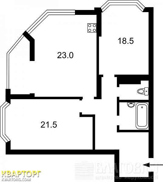 Sell 2-room apartment. Киев,  Ахматовой — photo 2