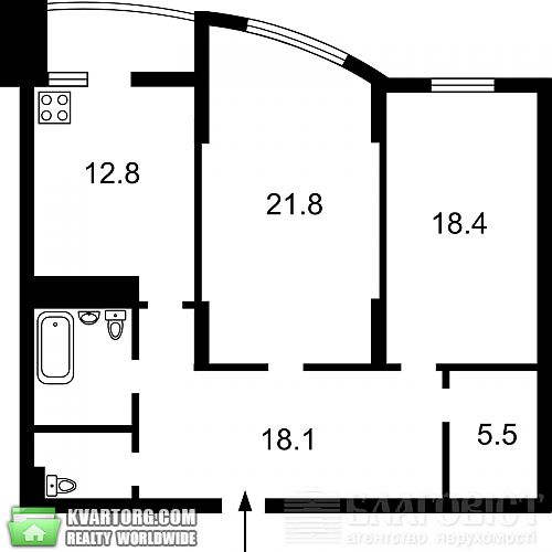 Sell 2-room apartment. Киев, Запорожца — photo 2