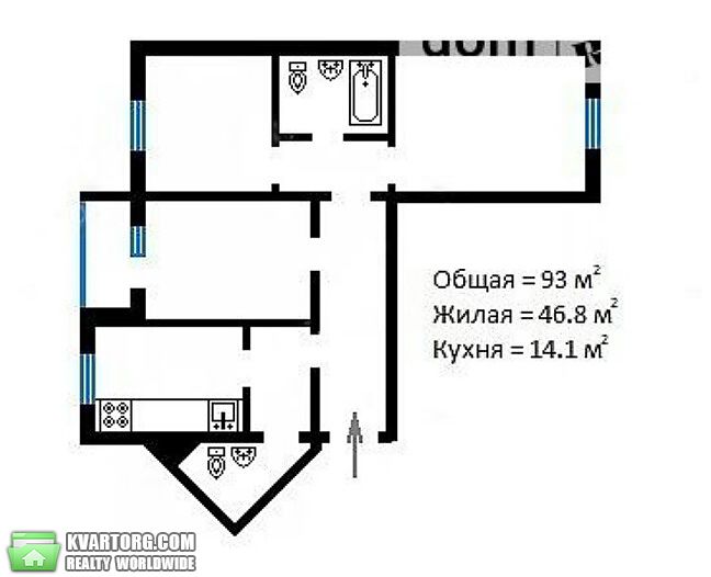 Sell 3-room apartment. Киев,  Алма-Атинская — photo 4