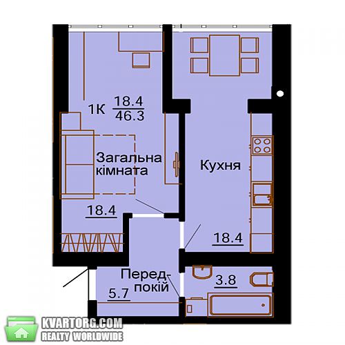 Sell 1-room apartment. Киев, Кошевого — photo 1