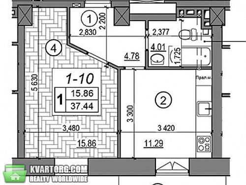 Sell 1-room apartment. Киев,  Гарматная — photo 4