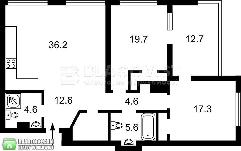 Sell 3-room apartment. Киев, кудри Ивана — photo 2