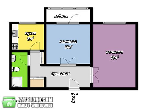 Sell 2-room apartment. Одесса, Гагарина пр. — photo 2