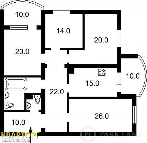 Sell 4-room apartment. Киев, Героев Сталинграда пр — photo 2