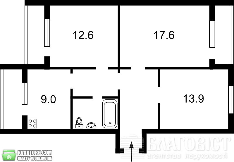 Sell 3-room apartment. Киев,  Княжий Затон — photo 8