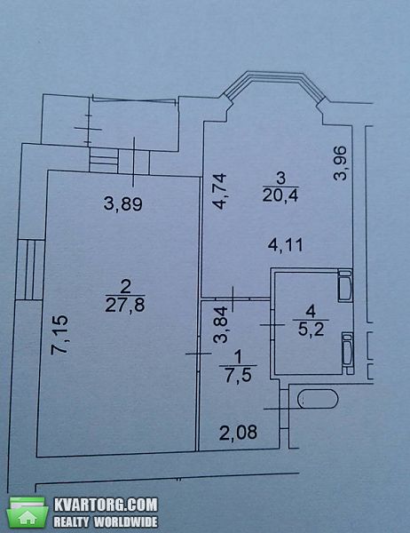 Sell 1-room apartment. Киев,  Герцена — photo 3