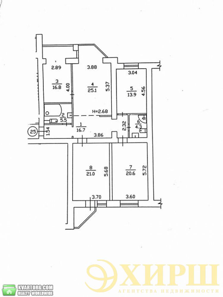 Sell 4-room apartment. Киев,  Ломоносова — photo 1