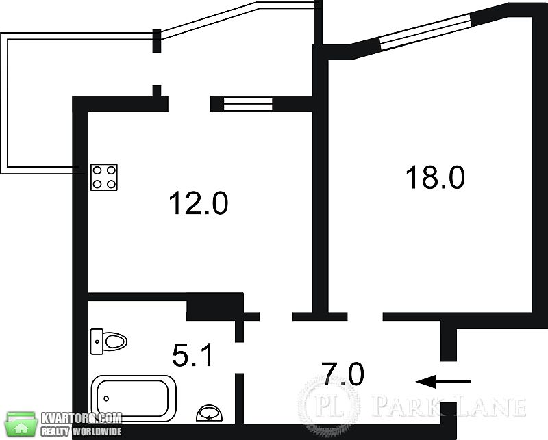 Sell 1-room apartment. Киев,  Харьковское шоссе — photo 4