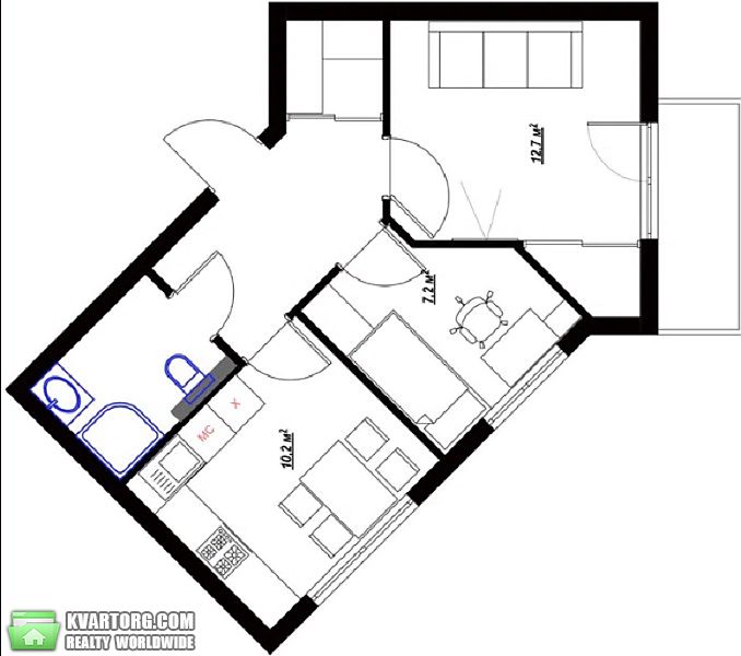 Sell 1-room apartment. Киев,  Метрологическая — photo 9