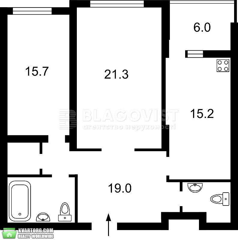 Sell 2-room apartment. Киев, Лобановського прос. — photo 2