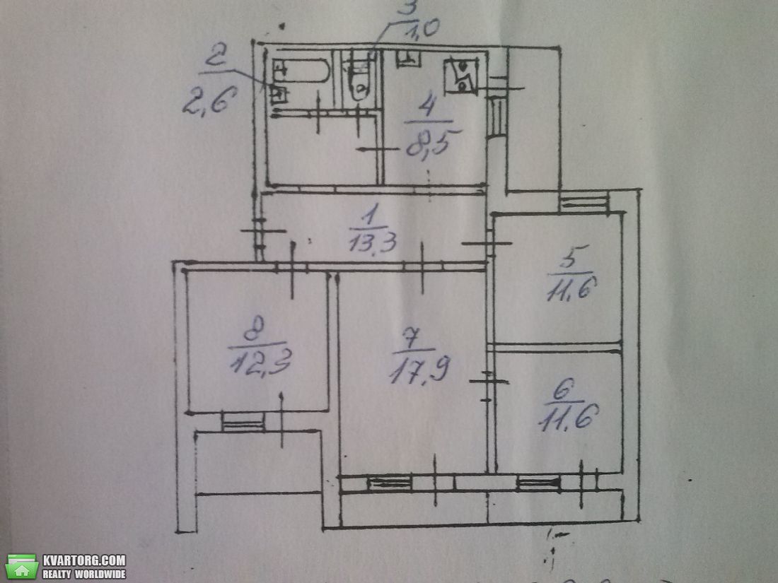 Sell 4-room apartment. Киев,  Бальзака — photo 1