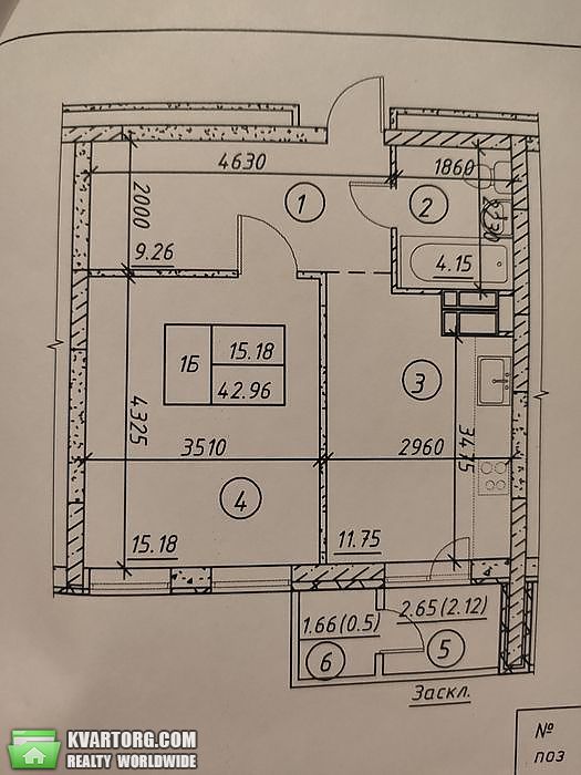 Sell 1-room apartment. Киев, Балтийский пер — photo 3