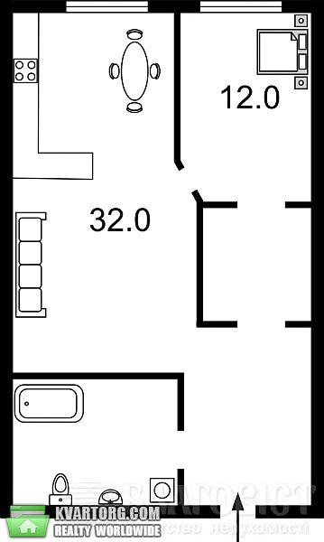 Sell 1-room apartment. Киев, Жилянская — photo 9