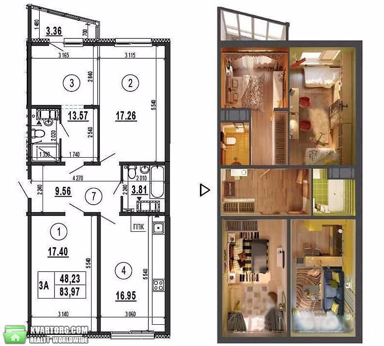 Sell 3-room apartment. Киев,  Гмыри — photo 2