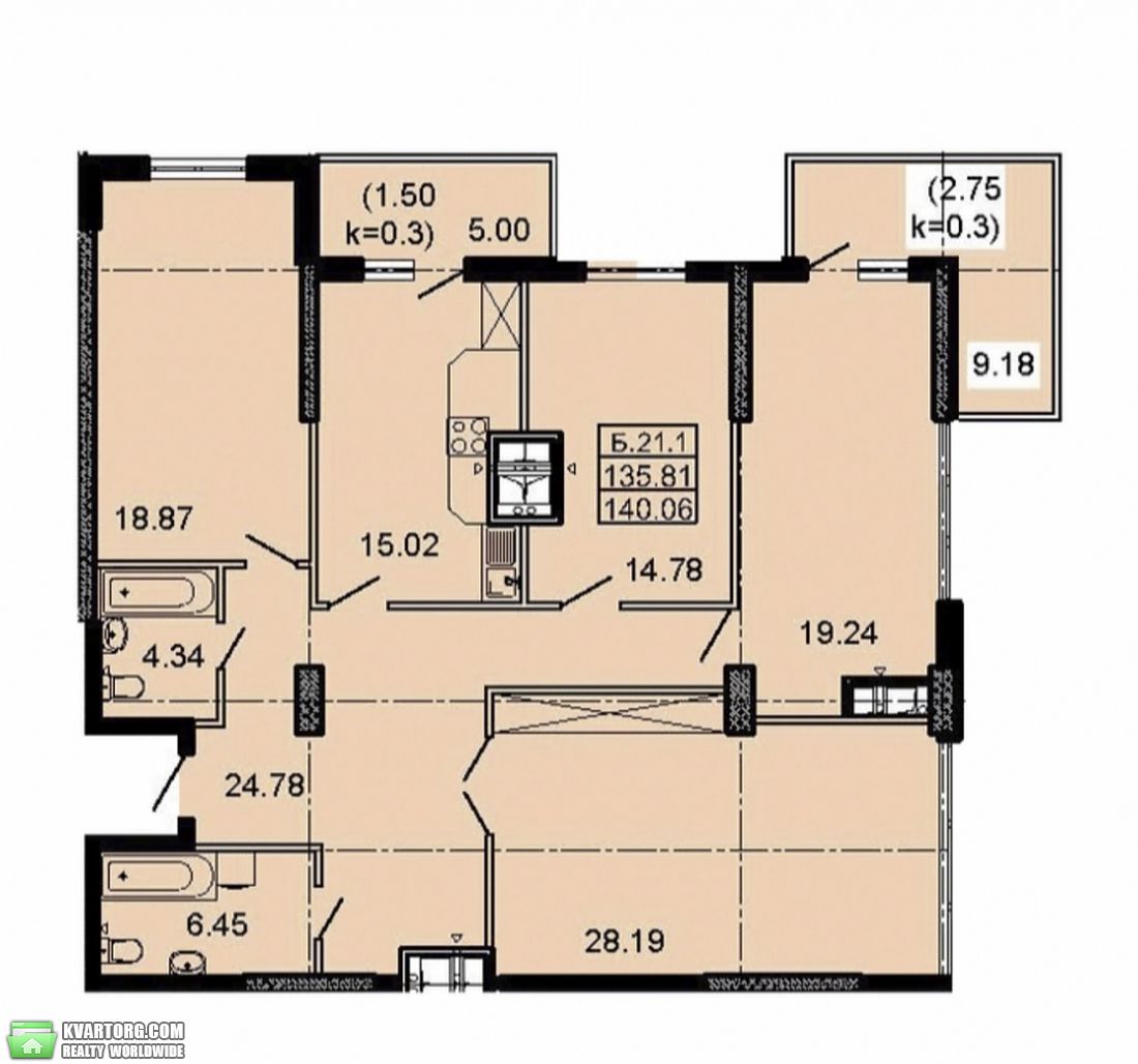 Sell 3-room apartment. Одесса, Тополиный переулок — photo 3