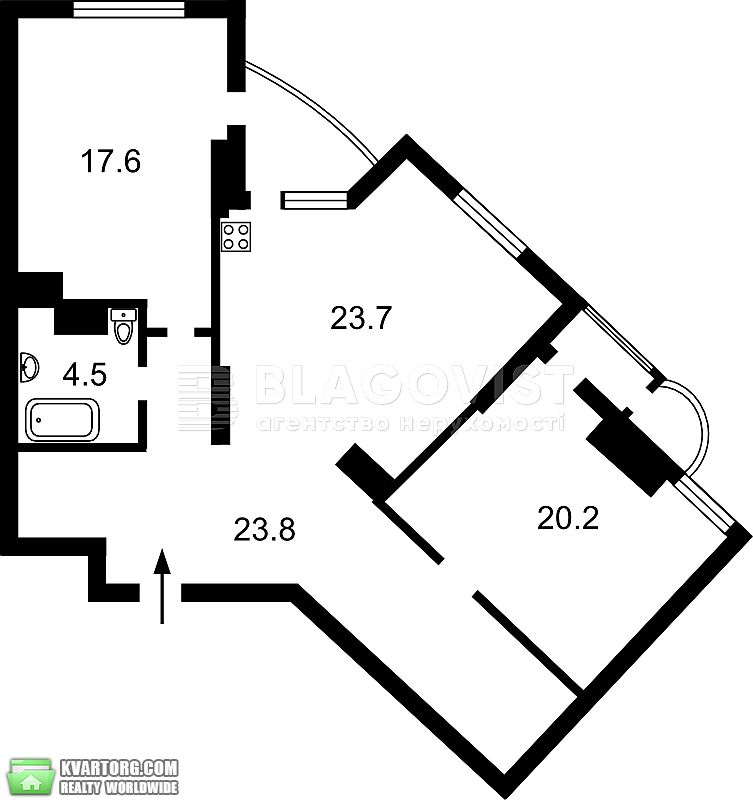 Sell 3-room apartment. Киев,  Ахматовой — photo 2