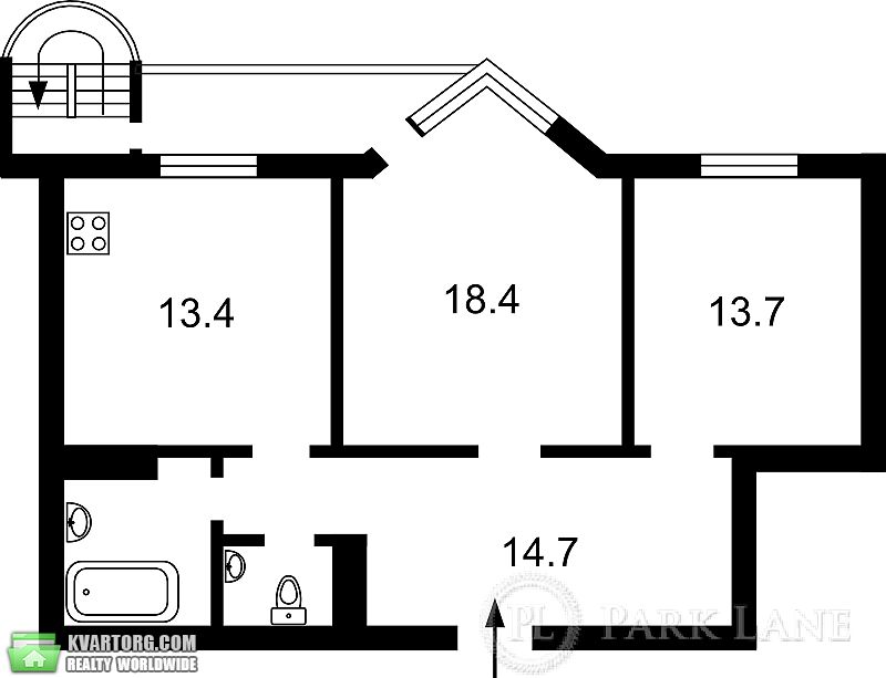 Sell 2-room apartment. Киев, Харьковское шоссе — photo 2
