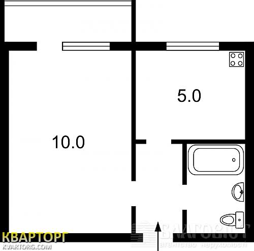 Sell 1-room apartment. Киев, Малиновского — photo 9