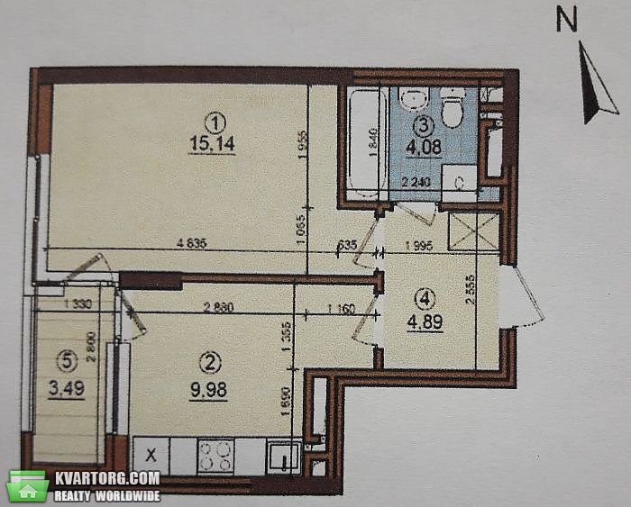 Sell 1-room apartment. Киев,  Правды пр — photo 2