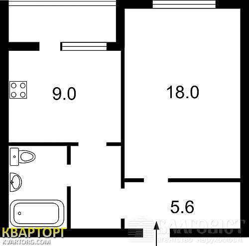 Sell 1-room apartment. Киев, ващенко — photo 1