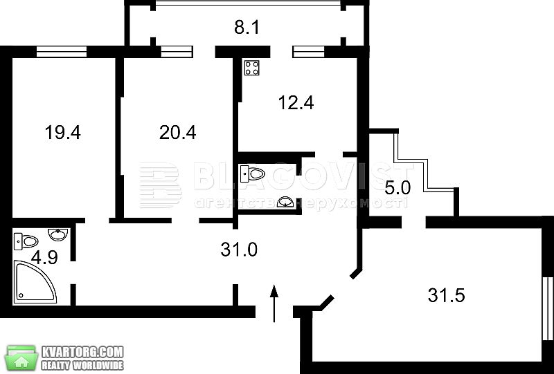 Sell 3-room apartment. Киев, Срібнокільська — photo 1