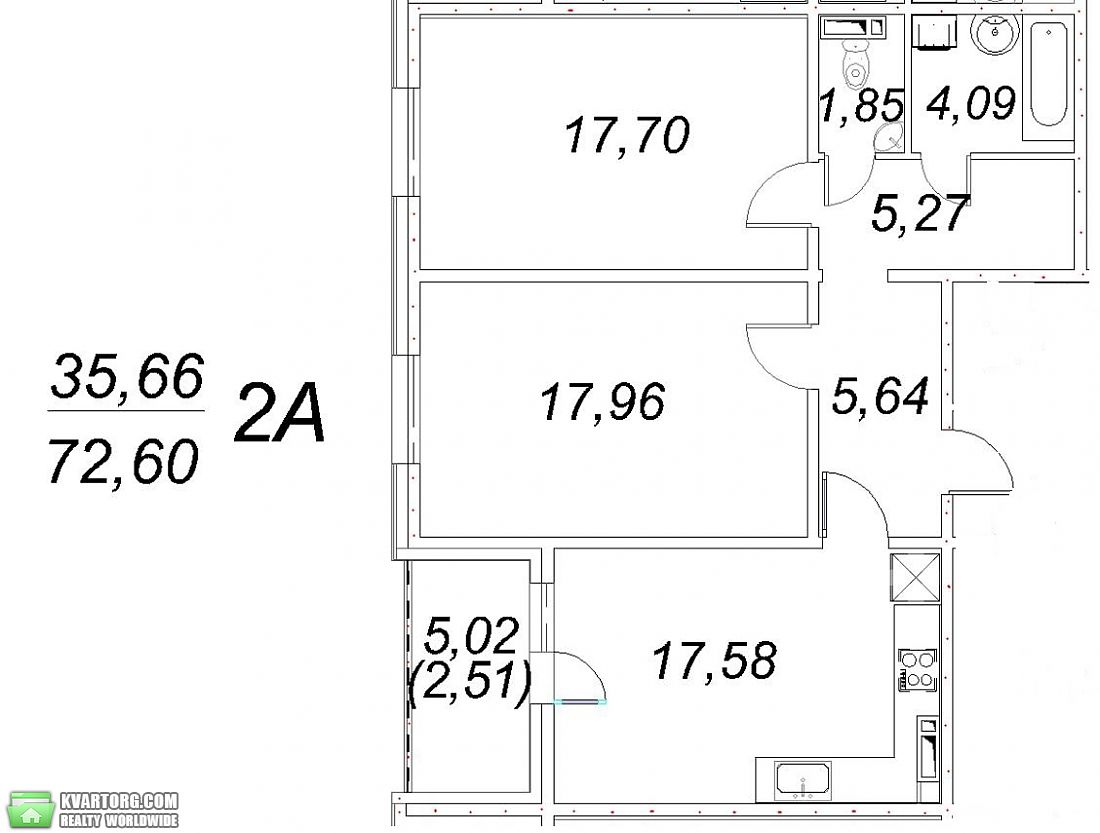 Sell 2-room apartment. Киев, пер. Балтийский — photo 3
