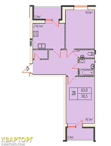 Sell 1-room apartment. Киев,  Радужная — photo 1