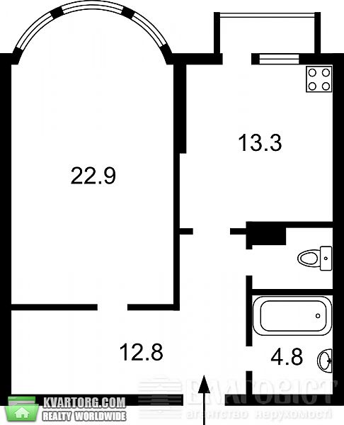 Sell 1-room apartment. Киев, Харьковское шоссе — photo 3